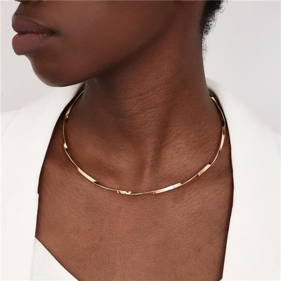 18K Gold-Plated Minimalist Necklace - Picture 1 of 5